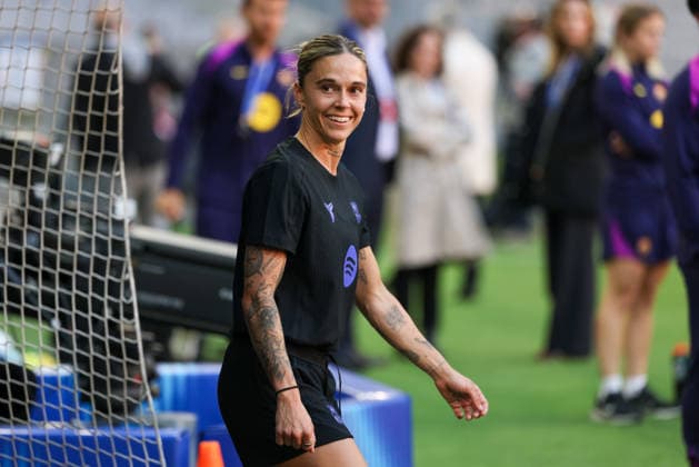 Maria Leon FC Barcelona, Barca 04), GER, Offizielles Abschlusstraining, FC Barcelona, Fussball, UEFA Womens Champions League, Halbfinale, Hinspiel, Saison 2025 2026, 24.04.2026, GER, Offizielles Abschlusstraining, FC Barcelona, Fussball, UEFA Womens Champions League, Halbfinale, Hinspiel, Saison 2025 2026, 24.04.2026 Muenchen Copyright: xEibner-Pressefoto JennixMaulx EP_JML