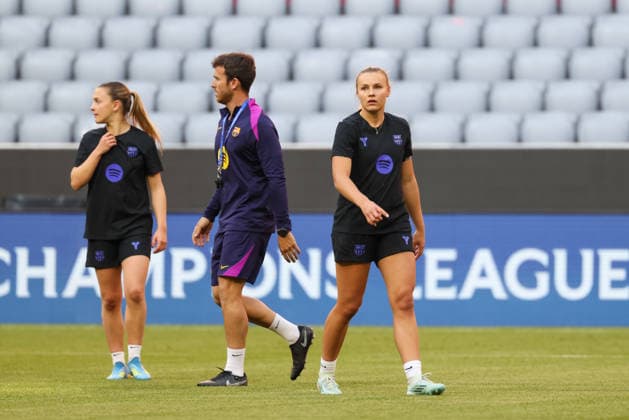 Irene Paredes FC Barcelona, Barca 02), GER, Offizielles Abschlusstraining, FC Barcelona, Fussball, UEFA Womens Champions League, Halbfinale, Hinspiel, Saison 2025 2026, 24.04.2026, GER, Offizielles Abschlusstraining, FC Barcelona, Fussball, UEFA Womens Champions League, Halbfinale, Hinspiel, Saison 2025 2026, 24.04.2026 Muenchen Copyright: xEibner-Pressefoto JennixMaulx EP_JML
