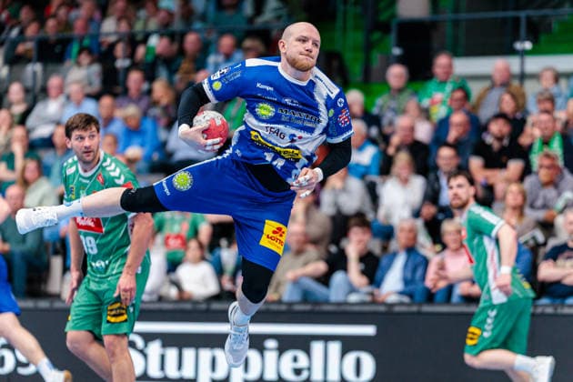 Peter Walz (ThSV Eisenach, 14) GER, GWD Minden vs. ThSV Eisenach, Handball, 1. Bundesliga, 29. Spieltag, Spielzeit 2025 2026, 24.04.2026 GER, GWD Minden vs. ThSV Eisenach, Handball, 1. Bundesliga, 29. Spieltag, Spielzeit 2025 2026, 24.04.2026 Minden Copyright: xEibner-Pressefoto JanxRollingerx EP_JSK