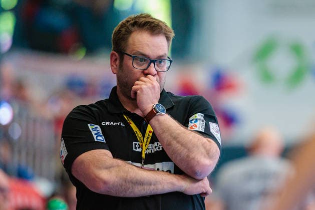 Steffen Birkner (HSG Blomberg-Lippe, Trainer) GER, HSG Blomberg-Lippe vs. Thueringer HC, Handball, 1. Bundesliga Frauen, Play-Offs, Halbfinale, Spiel 1, 25.04.2026 GER, HSG Blomberg-Lippe vs. Thueringer HC, Handball, 1. Bundesliga Frauen, Play-Offs, Halbfinale, Spiel 1, 25.04.2026 Blomberg Copyright: xEibner-Pressefoto JanxRollingerx EP_JSK