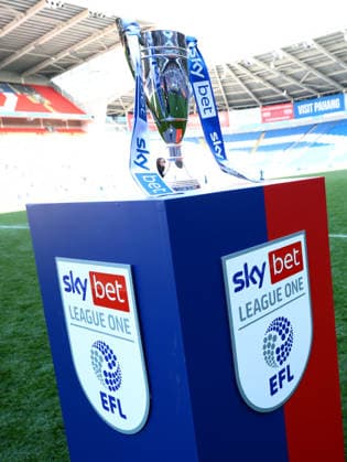Sky Bet League One Runners Up trophy. Cardiff City v Northampton Town, EFL Sky Bet League One, Football, Cardiff City Stadium, Cardiff, UK - 25 Apr 2026Cardiff Cardiff City Stadium United Kingdom EDITORIAL USE ONLY No use with unauthorised audio, video, data, fixture lists, club league logos or live services. Online in-match use limited to 120 images, no video emulation. No use in betting, games or single club league player publications. Copyright: xJamesxMarsh Shutterstockx 16838783cw
