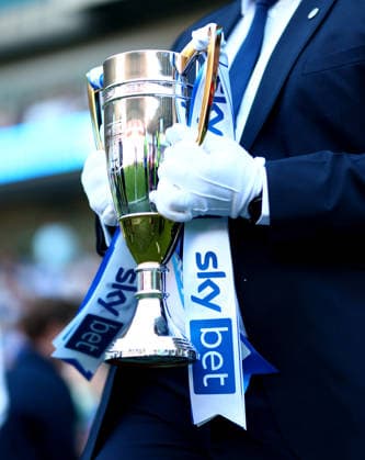 Sky Bet League One Runners Up trophy. Cardiff City v Northampton Town, EFL Sky Bet League One, Football, Cardiff City Stadium, Cardiff, UK - 25 Apr 2026Cardiff Cardiff City Stadium United Kingdom EDITORIAL USE ONLY No use with unauthorised audio, video, data, fixture lists, club league logos or live services. Online in-match use limited to 120 images, no video emulation. No use in betting, games or single club league player publications. Copyright: xJamesxMarsh Shutterstockx 16838783dd