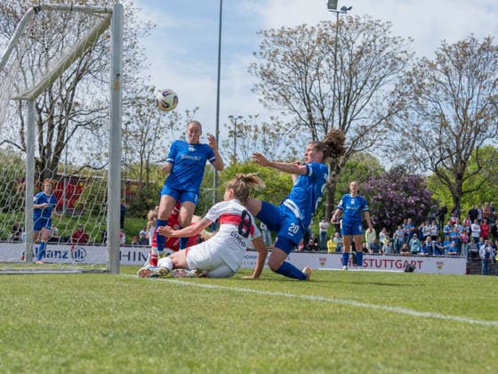 Tor zum 2:0 durch Maxi Rall (VfB Stuttgart, 08) GER, VfB Stuttgart vs. SV Meppen, Fussball, 2. Frauen Bundesliga, 23. Spieltag, Spielzeit 2025 2026, 26.04.2026 GER, VfB Stuttgart vs. SV Meppen, Fussball, 2. Frauen Bundesliga, 23. Spieltag, Spielzeit 2025 2026, 26.04.2026 Stuttgart Copyright: xEibner-Pressefoto CarstenxSchwerx EP_CSG
