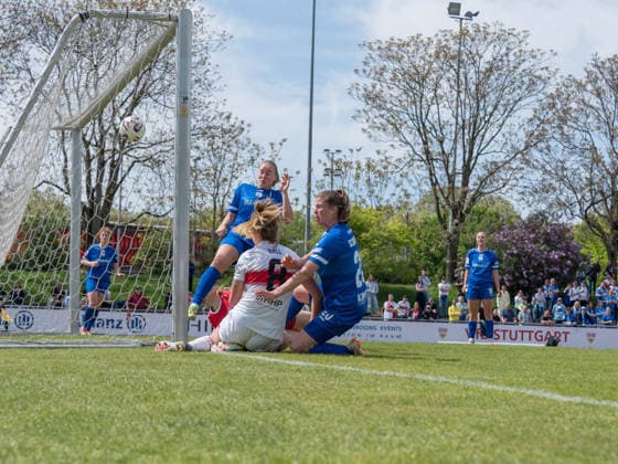 Tor zum 2:0 durch Maxi Rall (VfB Stuttgart, 08) GER, VfB Stuttgart vs. SV Meppen, Fussball, 2. Frauen Bundesliga, 23. Spieltag, Spielzeit 2025 2026, 26.04.2026 GER, VfB Stuttgart vs. SV Meppen, Fussball, 2. Frauen Bundesliga, 23. Spieltag, Spielzeit 2025 2026, 26.04.2026 Stuttgart Copyright: xEibner-Pressefoto CarstenxSchwerx EP_CSG