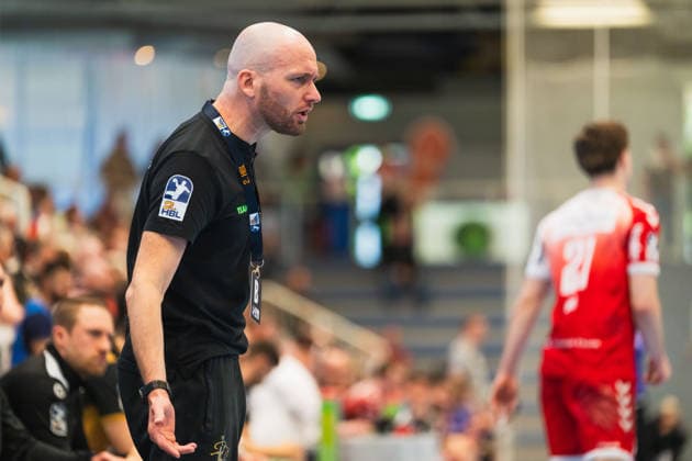 Andre Haber (HC Elbflorenz 2006, Trainer) sauer TuSEM Essen vs. HC Elbflorenz Dresden, Handball, 2.HBL, 29.Spieltag, Saison 2025 26, 26.04.2026, TuSEM Essen vs. HC Elbflorenz Dresden, Handball, 2.HBL, 29.Spieltag, Saison 2025 26, 26.04.2026 Essen Copyright: xEibner-Pressefoto LukasxBaldygax EP_LBA