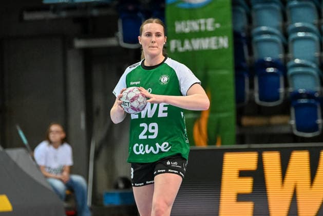 Paulina Golla (VfL Oldenburg, 29) VfL Oldenburg vs. SV Union Halle-Neustadt, ALSCO Handball Bundesliga Frauen, Playoffs, 2. Spieltag, Saison 2025 2026, 25.04.2026, VfL Oldenburg vs. SV Union Halle-Neustadt, ALSCO Handball Bundesliga Frauen, Playoffs, 2. Spieltag, Saison 2025 2026, 25.04.2026 Oldenburg Copyright: xEibner-Pressefoto RobertxGertzenx EP_RGN