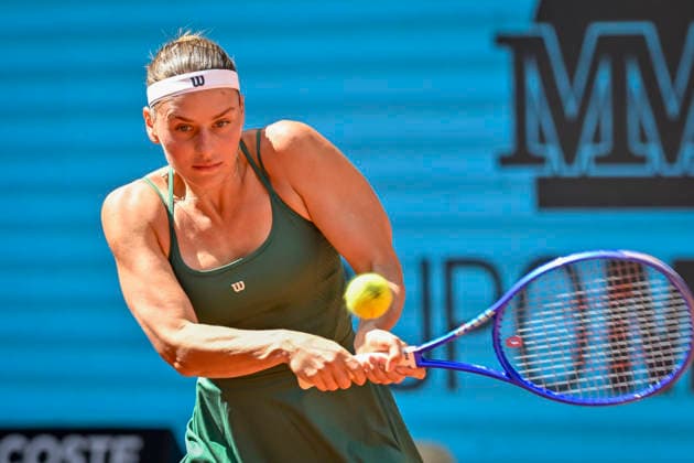 April 26, 2026, Madrid, Madrid, Spain: MARTA KOSTYUK of Ukraine †WILSON during the Mutua Madrid Open 2026, ATP, Tennis Herren Masters 1000 and WTA, Tennis Damen 1000 tennis tournament, celebrated at Caja Magica on April 26, 2026 in Madrid, Spain. Mutua Madrid Open 2026 - Day 7 (04.26.26) - ZUMAc312 20260426_zsp_c312_040 Copyright: xOscarxManuelxSanchezx