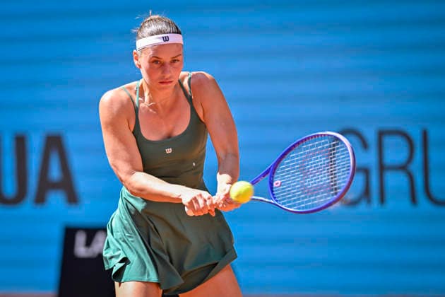 April 26, 2026, Madrid, Madrid, Spain: MARTA KOSTYUK of Ukraine †WILSON during the Mutua Madrid Open 2026, ATP, Tennis Herren Masters 1000 and WTA, Tennis Damen 1000 tennis tournament, celebrated at Caja Magica on April 26, 2026 in Madrid, Spain. Mutua Madrid Open 2026 - Day 7 (04.26.26) - ZUMAc312 20260426_zsp_c312_035 Copyright: xOscarxManuelxSanchezx