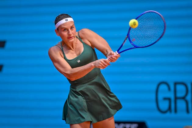 April 26, 2026, Madrid, Madrid, Spain: MARTA KOSTYUK of Ukraine †WILSON during the Mutua Madrid Open 2026, ATP, Tennis Herren Masters 1000 and WTA, Tennis Damen 1000 tennis tournament, celebrated at Caja Magica on April 26, 2026 in Madrid, Spain. Madrid Spain - ZUMAc312 20260426_zsp_c312_006 Copyright: xOscarxManuelxSanchezx