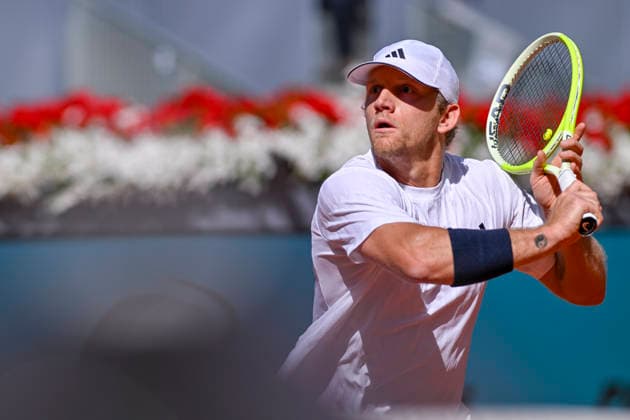 April 27, 2026, Madrid, Madrid, Spain: ALEJANDRO DAVIDOVICH of spain - ADIDAS during the Mutua Madrid Open 2026, ATP, Tennis Herren Masters 1000 and WTA, Tennis Damen 1000 tennis tournament, celebrated at Caja Magica on April 26, 2026 in Madrid, Spain. Mutua Madrid Open 2026 - Day 8 (04.27.26) - ZUMAc312 20260427_zsp_c312_064 Copyright: xOscarxManuelxSanchezx