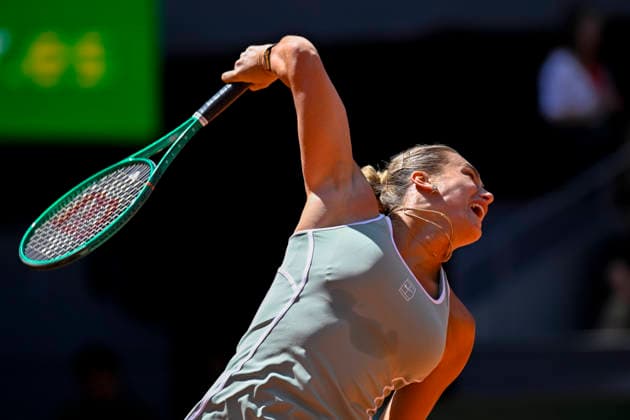 April 27, 2026, Madrid, Madrid, Spain: ARYNA SABALENKA of belarus †NIKE during the Mutua Madrid Open 2026, ATP, Tennis Herren Masters 1000 and WTA, Tennis Damen 1000 tennis tournament, celebrated at Caja Magica on April 26, 2026 in Madrid, Spain. Mutua Madrid Open 2026 - Day 8 (04.27.26) - ZUMAc312 20260427_zsp_c312_164 Copyright: xOscarxManuelxSanchezx