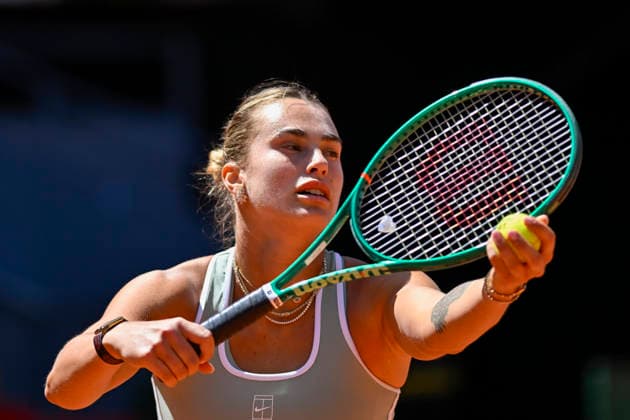 April 27, 2026, Madrid, Madrid, Spain: ARYNA SABALENKA of belarus †NIKE during the Mutua Madrid Open 2026, ATP, Tennis Herren Masters 1000 and WTA, Tennis Damen 1000 tennis tournament, celebrated at Caja Magica on April 26, 2026 in Madrid, Spain. Mutua Madrid Open 2026 - Day 8 (04.27.26) - ZUMAc312 20260427_zsp_c312_167 Copyright: xOscarxManuelxSanchezx
