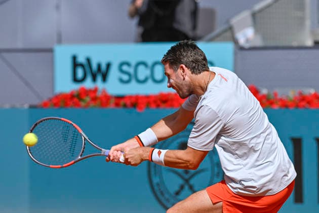 April 28, 2026, Madrid, Madrid, Spain: CAMERON NORRIE of united kingdom - K-SWISS during the Mutua Madrid Open 2026, ATP, Tennis Herren Masters 1000 and WTA, Tennis Damen 1000 tennis tournament, celebrated at Caja Magica on April 28, 2026 in Madrid, Spain. Mutua Madrid Open 2026 - Day 9 (04.28.26) - ZUMAc312 20260428_zsp_c312_036 Copyright: xOscarxManuelxSanchezx