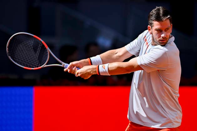 April 28, 2026, Madrid, Madrid, Spain: CAMERON NORRIE of united kingdom - K-SWISS during the Mutua Madrid Open 2026, ATP, Tennis Herren Masters 1000 and WTA, Tennis Damen 1000 tennis tournament, celebrated at Caja Magica on April 28, 2026 in Madrid, Spain. Mutua Madrid Open 2026 - Day 9 (04.28.26) - ZUMAc312 20260428_zsp_c312_044 Copyright: xOscarxManuelxSanchezx