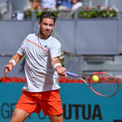 April 28, 2026, Madrid, Madrid, Spain: CAMERON NORRIE of united kingdom - K-SWISS during the Mutua Madrid Open 2026, ATP, Tennis Herren Masters 1000 and WTA, Tennis Damen 1000 tennis tournament, celebrated at Caja Magica on April 28, 2026 in Madrid, Spain. Madrid Spain - ZUMAc312 20260428_zsp_c312_062 Copyright: xOscarxManuelxSanchezx