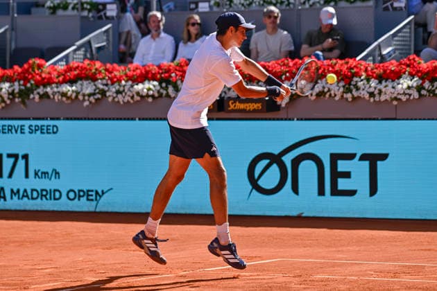 April 28, 2026, Madrid, Madrid, Spain: RAFAEL JODAR of Spain †ADIDAS during the Mutua Madrid Open 2026, ATP, Tennis Herren Masters 1000 and WTA, Tennis Damen 1000 tennis tournament, celebrated at Caja Magica on April 28, 2026 in Madrid, Spain. Madrid Spain - ZUMAc312 20260428_zsp_c312_351 Copyright: xOscarxManuelxSanchezx