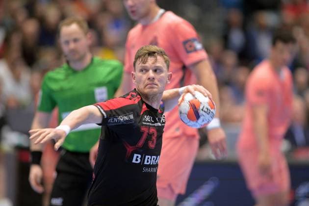 Timo Kastening (MT Melsungen 73) beim Wuf , GER, MT Melsungen - FC Porto (POR), Handball, EHF European League Maenner, Quarter-Final, Saison 2025 2026, 28.04.2026, GER, MT Melsungen - FC Porto, Handball, EHF Maenner, Quarter-Final, Saison 2025 2026, 28.04.2026 Kassel Copyright: xEibner-Pressefotox xRolandxSippelx EP_RSL