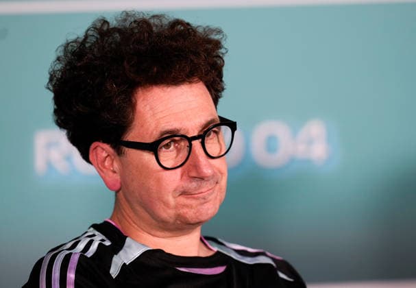 Mattia Binotto (Audi Revolut F1 Team, CEO) USA, Formel 1 Weltmeisterschaft, Miami Grand Prix, Miami International Autodrome, Miami Gardens, Teams Pressekonferenz, Saison 2026, 01.05.2026 USA, Formel 1 Weltmeisterschaft, Miami Grand Prix, Miami International Autodrome, Miami Gardens, Teams Pressekonferenz, Saison 2026, 01.05.2026 Miami Gardens Copyright: xEibner-Pressefoto ScottxColemanx EP_SCN