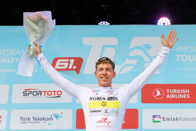 The 61st Presidential Cycling Tour of Turkiye (TUR 2026) has officially begun, starting with its opening stage in the coastal town of Cesme, Izmir. Held under the auspices of the Presidency of the Republic of Türkiye, this prestigious UCI ProSeries race brings together 23 teams and 161 world-class cyclists to compete over eight days, from April 26 to May 3, 2026...The 2026 edition unfolds across routes showcasing some of Türkiye s most striking landscapes. Starting in Cesme, the race follows the Aegean and Mediterranean coastlines, covering stages through Antalya and the southern shores before concluding in the capital, Ankara. Beyond sporting competition, the tour plays a key role in promoting Türkiye s natural and cultural richness on a global stage..This year, the race consists of 8 stages covering approximately 1,200 kilometers. Nearly 20 teams and over 150 riders from around the world are competing, under the coordination of the Turkish Cycling Federation..With the first three stages completed, the pace in the peloton has intensified and the general classification has begun to take shape. Sprint finishes and technically demanding routes have stood out, with the third stage drawing attention for its high tempo and dramatic finale..The third stage of the 61st Presidential Cycling Tour of Türkiye (TUR 2026) was won by Colombian rider Ivan Ramiro Sosa of Equipo Kern Pharma. Covering the 132.7-kilometer Marmaris-Kıran route, Sosa finished in 3 hours, 40 minutes, and 25 seconds. In the summit finish, Australian rider Sebastian Berwick of Caja Rural-Seguros RGA placed second, while French rider Nicolas Breuillard of TotalEnergies finished third..As the race progresses, challenging climbs and critical time gaps are expected to further heighten the excitement. The tour continues to deliver a compelling blend of elite competition and global vis Copyright: RizaxOzel 19081534