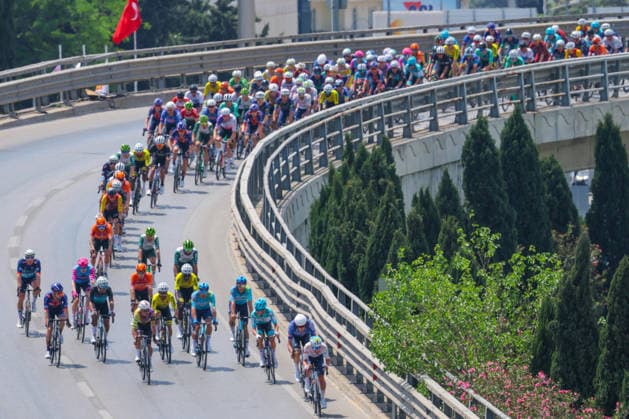 The 61st Presidential Cycling Tour of Turkiye (TUR 2026) has officially begun, starting with its opening stage in the coastal town of Cesme, Izmir. Held under the auspices of the Presidency of the Republic of Türkiye, this prestigious UCI ProSeries race brings together 23 teams and 161 world-class cyclists to compete over eight days, from April 26 to May 3, 2026...The 2026 edition unfolds across routes showcasing some of Türkiye s most striking landscapes. Starting in Cesme, the race follows the Aegean and Mediterranean coastlines, covering stages through Antalya and the southern shores before concluding in the capital, Ankara. Beyond sporting competition, the tour plays a key role in promoting Türkiye s natural and cultural richness on a global stage..This year, the race consists of 8 stages covering approximately 1,200 kilometers. Nearly 20 teams and over 150 riders from around the world are competing, under the coordination of the Turkish Cycling Federation..With the first three stages completed, the pace in the peloton has intensified and the general classification has begun to take shape. Sprint finishes and technically demanding routes have stood out, with the third stage drawing attention for its high tempo and dramatic finale..The third stage of the 61st Presidential Cycling Tour of Türkiye (TUR 2026) was won by Colombian rider Ivan Ramiro Sosa of Equipo Kern Pharma. Covering the 132.7-kilometer Marmaris-Kıran route, Sosa finished in 3 hours, 40 minutes, and 25 seconds. In the summit finish, Australian rider Sebastian Berwick of Caja Rural-Seguros RGA placed second, while French rider Nicolas Breuillard of TotalEnergies finished third..As the race progresses, challenging climbs and critical time gaps are expected to further heighten the excitement. The tour continues to deliver a compelling blend of elite competition and global vis Copyright: RizaxOzel 19081550