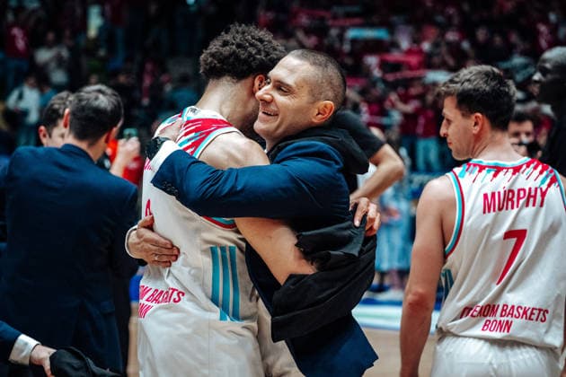 Marko Stankovic (Cheftrainer, Headcoach, Telekom Baskets Bonn) GER, Skyliners Frankfurt vs. Telekom Baskets Bonn easyCredit BBL, Bundesliga, 32 Spieltag, Saison 2025 2026. 01.05.2026 Eibner-Pressefoto Attila Ziga GER, Skyliners Frankfurt vs. Telekom Baskets Bonn easyCredit BBL, Bundesliga, 32 Spieltag, Saison 2025 2026. 01.05.2026 Frankfurt am Main Copyright: xEibner-Pressefotox EP_AZA