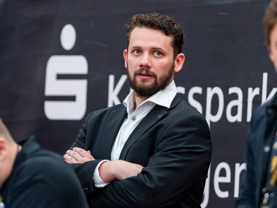 David Keckeis (Tigers Tuebingen General Manager), Tigers Tuebingen vs. Eisbaeren Bremerhaven, Basketball, 2. Basketball Bundesliga ProA, Saison 2025 2026, Spieltag 34, 02.05.2026, Tigers Tuebingen vs. Eisbaeren Bremerhaven, Basketball, 2. Basketball Bundesliga ProA, Saison 2025 2026, Spieltag 34, 02.05.2026 Tuebingen Copyright: xEibner-Pressefoto FlorianxSchustx EP_FSU