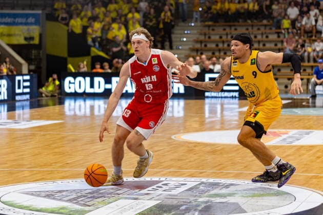 , GER, Bozic Estriche Knights Kirchheim vs. RheinStars Koeln, BARMER 2. Basketball Bundesliga, 34. Spieltag, Saison 2025 2026, 02.05.2026 , GER, Bozic Estriche Knights Kirchheim vs. RheinStars Koeln, BARMER 2. Basketball Bundesliga, 34. Spieltag, Saison 2025 2026, 02.05.2026 Goeppingen Copyright: xEibner-Pressefoto NinaxSanderx EP_NSR