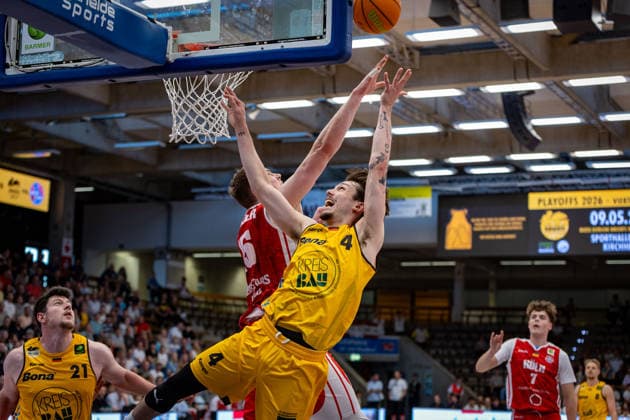 Bjoern Rohwer (RheinStars Koeln, 15) KiR04 GER, Bozic Estriche Knights Kirchheim vs. RheinStars Koeln, BARMER 2. Basketball Bundesliga, 34. Spieltag, Saison 2025 2026, 02.05.2026 , GER, Bozic Estriche Knights Kirchheim vs. RheinStars Koeln, BARMER 2. Basketball Bundesliga, 34. Spieltag, Saison 2025 2026, 02.05.2026 Goeppingen Copyright: xEibner-Pressefoto NinaxSanderx EP_NSR