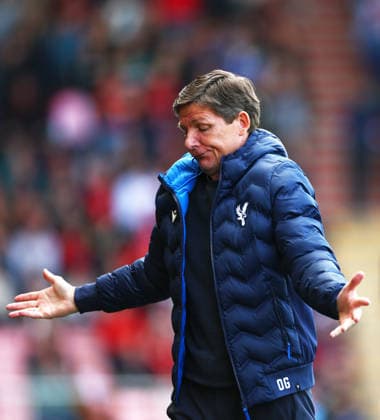 Crystal Palace Manager Oliver Glasner reacts. AFC Bournemouth v Crystal Palace, Premier League, Football, Vitality Stadium, Bournemouth , UK - 03 May 2026Bournemouth Vitality Stadium United Kingdom EDITORIAL USE ONLY No use with unauthorised audio, video, data, fixture lists, club league logos or live services. Online in-match use limited to 120 images, no video emulation. No use in betting, games or single club league player publications. Copyright: xJamesxMarsh Shutterstockx 16854586bf