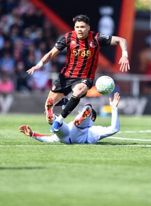 Evanilson of AFC Bournemouth on the ball- AFC Bournemouth v Crystal Palace, Premier League, Vitality Stadium, Bournemouth, UK - 3rd May 2026 Editorial Use Only - DataCo restrictions apply, No free usage or syndication, standard fees apply. AFC Bournemouth v Crystal Palace, Premier League, Football, Vitality Stadium, Bournemouth , UK - 03 May 2026Bournemouth Vitality Stadium United Kingdom EDITORIAL USE ONLY No use with unauthorised audio, video, data, fixture lists, club league logos or live services. Online in-match use limited to 120 images, no video emulation. No use in betting, games or single club league player publications. Copyright: xMDI Shutterstockx 16855306ad
