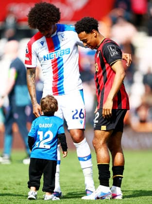 USA team mates Chris Richards of Crystal Palace and Tyler Adams of AFC Bournemouth at full time. AFC Bournemouth v Crystal Palace, Premier League, Football, Vitality Stadium, Bournemouth , UK - 03 May 2026Bournemouth Vitality Stadium United Kingdom EDITORIAL USE ONLY No use with unauthorised audio, video, data, fixture lists, club league logos or live services. Online in-match use limited to 120 images, no video emulation. No use in betting, games or single club league player publications. Copyright: xJamesxMarsh Shutterstockx 16854586co