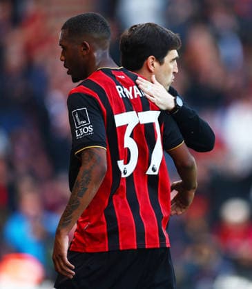AFC Bournemouth Manager Andoni Iraola and Rayan of AFC Bournemouth. AFC Bournemouth v Crystal Palace, Premier League, Football, Vitality Stadium, Bournemouth , UK - 03 May 2026Bournemouth Vitality Stadium United Kingdom EDITORIAL USE ONLY No use with unauthorised audio, video, data, fixture lists, club league logos or live services. Online in-match use limited to 120 images, no video emulation. No use in betting, games or single club league player publications. Copyright: xJamesxMarsh Shutterstockx 16854586cu