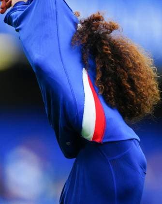 Marc Cucurella of Chelsea removes his shirt at full time to give to a fan Chelsea v Nottingham Forest, Premier League, Football, Stamford Bridge, London , UK - 04 May 2026London Stamford Bridge United Kingdom EDITORIAL USE ONLY No use with unauthorised audio, video, data, fixture lists, club league logos or live services. Online in-match use limited to 120 images, no video emulation. No use in betting, games or single club league player publications. Copyright: xJavierxGarcia Shutterstockx 16854610br