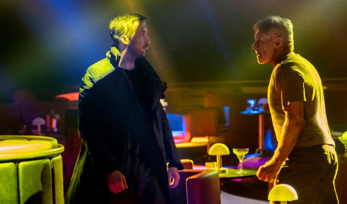 RELEASE DATE: October 6, 2017 TITLE: Blade Runner 2049 STUDIO: Columbia Pictures DIRECTOR: Denis Villeneuve PLOT: A young blade runner s discovery of a long-buried secret leads him to track down former blade runner Rick Deckard, who s been missing for thirty years. STARRING: RYAN GOSLING as K, HARRISON FORD. Copyright: xColumbiaxPicturesx