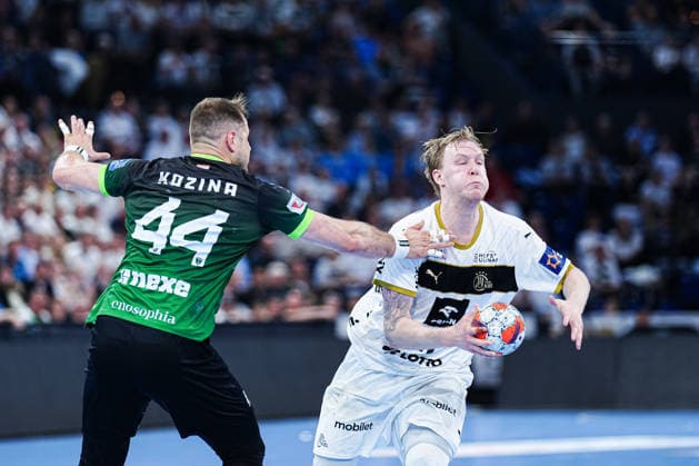 Kresimir Kozina (RK Nexe, 44), Eric Johansson (THW Kiel, 21) GER, THW Kiel vs. RK Nexe, Handball, EHF European League, Viertelfinale, Rückspiel, Saison 2025 2026, 05.05.2026 GER, THW Kiel vs. RK Nexe, Handball, EHF European League, Viertelfinale, Rückspiel, Saison 2025 2026, 05.05.2026 Kiel Copyright: xEibner-Pressefoto MarcelxvonxFehrnx EP_MFN