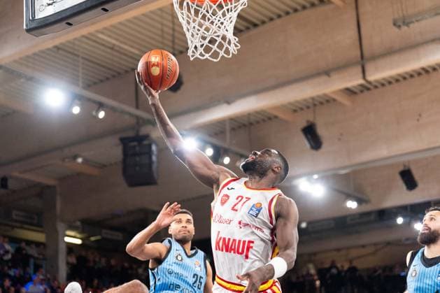 Eddy Edigin Jr (Wuerzburg Baskets, 27) beim Korbleger, GER, Veolia Towers Hamburg vs Fitness First Wuerzburg Baskets, Basketball, BBL, Spieltag 33, Saison 2025 2026, 07.05.2026 GER, Veolia Towers Hamburg vs Fitness First Wuerzburg Baskets, Basketball, BBL, Spieltag 33, Saison 2025 2026, 07.05.2026 Hamburg Copyright: xEibner-Pressefoto MaxxVincenx EP_MVN