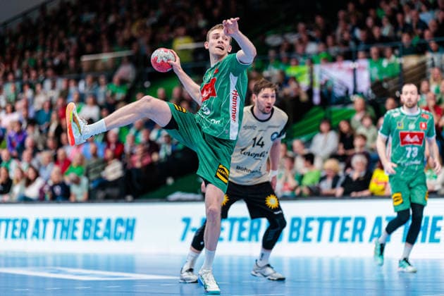 Florian Kranzmann (GWD Minden, 05) im Siebenmeter GER, GWD Minden vs. Bergischer HC, Handball, 1. Bundesliga, 31. Spieltag, Spielzeit 2025 2026, 08.05.2026 GER, GWD Minden vs. Bergischer HC, Handball, 1. Bundesliga, 31. Spieltag, Spielzeit 2025 2026, 08.05.2026 Minden Copyright: xEibner-Pressefoto JanxRollingerx EP_JSK
