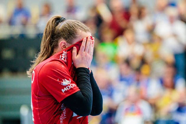 Luca Farago (Thueringer HC, 19) in Enttaeuschung nach 35:24 Niederlage GER, HSG Blomberg-Lippe vs. Thueringer HC, Handball, 1. Bundesliga Frauen, Play-Offs, Halbfinale, Spiel 3, 09.05.2026 GER, HSG Blomberg-Lippe vs. Thueringer HC, Handball, 1. Bundesliga Frauen, Play-Offs, Halbfinale, Spiel 3, 09.05.2026 Blomberg Copyright: xEibner-Pressefoto JanxRollingerx EP_JSK
