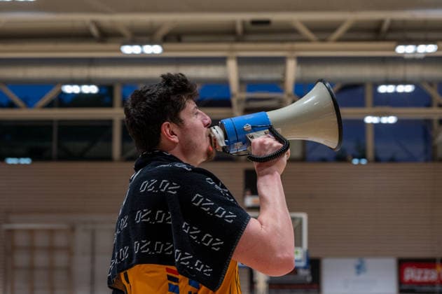 Nicolas Bretzel (Bozic Estriche Knights Kirchheim, 21), GER, Bozic Estriche Kirchheim Knights vs. BG Goettingen, BARMER 2. Basketball Bundesliga, PlayOffs Viertelfinale 2. Spieltag, Saison 2025 2026, 09.05.2026 GER, Bozic Estriche Kirchheim Knights vs. BG Goettingen, BARMER 2. Basketball Bundesliga, PlayOffs Viertelfinale 2. Spieltag, Saison 2025 2026, 09.05.2026 Kirchheim unter Teck Copyright: xEibner-Pressefoto SilasxKunzx EP_SKZ