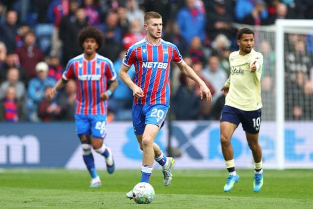 Adam Wharton of Crystal Palace Crystal Palace v Everton, Premier League, Football, Selhurst Park, London , UK - 10 May 2026London Selhurst Park United Kingdom EDITORIAL USE ONLY No use with unauthorised audio, video, data, fixture lists, club league logos or live services. Online in-match use limited to 120 images, no video emulation. No use in betting, games or single club league player publications. Copyright: xSimonxDael Shutterstockx 16868420bx