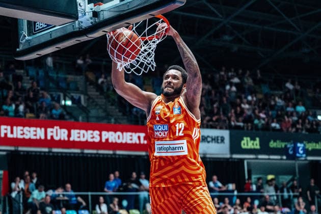 Joel Soriano (ratiopharm Ulm, 12) GER, Skyliners Frankfurt vs. ratiopharm Ulm, easyCredit BBL, Bundesliga, 34 Spieltag, Saison 2025 2026. 10.05.2026 Eibner-Pressefoto Attila Ziga GER, Skyliners Frankfurt vs. ratiopharm Ulm, easyCredit BBL, Bundesliga, 34 Spieltag, Saison 2025 2026. 10.05.2026 Frankfurt am Main Copyright: xEibner-Pressefotox EP_AZA