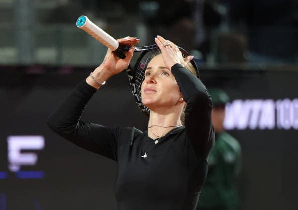 May 15, 2026, Rome, Lazio, Italy: ELINA SVITOLINA of Ukraine after the match against I. Swiatek of Poland in the semifinals of tennis tournament WTA, Tennis Damen 1000 Internazionali BNL Dâ€⠢Italia, Rome, Italy. Svitolina won 6:4, 2:6, 6:2. Tennis 2026, WTA Italian Open: Elina Svitolina 6:4, 2:6, 6:2 - ZUMAc278 20260515_zsp_c278_050 Copyright: xMarcinxCholewinskix