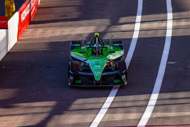 Joel Eriksson (Envision Racing, 14) erstes freies Training Free Practice 1, Boxengasse, ABB FIA Formula E World Championship, WM, Weltmeisterschaft Monaco e-Prix 2026, Monte Carlo, Saison 12 2025 26, Runde 9, 16.05.2026, ABB FIA Formula E World Championship, Monaco e-Prix 2026, Monte Carlo, Saison 12 2025 26, Runde 9, 16.05.2026 Monte Carlo Copyright: xEibner-Pressefoto LauraxRoemerx EP_LRR