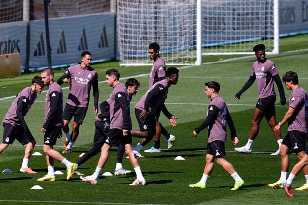 May 16, 2026, Valdebebas, Madrid, Spain: Jude Bellingham during the training day of Real Madrid ahead the Spanish League, LaLiga EA Sports, football match against Sevilla FC at Ciudad Deportiva Real Madrid on May 16, 2026, in Valdebebas, Madrid, Spain. Valdebebas Spain - ZUMAa181 20260516_zaa_a181_064 Copyright: xDennisxAgyemanx