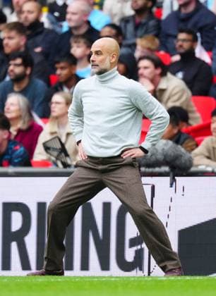 Manchester City Manager Pep Guardiola Chelsea v Manchester City, Emirates FA Cup Final, Football, Wembley Stadium, London, UK - 16 May 2026London Wembley Stadium United Kingdom EDITORIAL USE ONLY No use with unauthorised audio, video, data, fixture lists, club league logos or live services. Online in-match use limited to 120 images, no video emulation. No use in betting, games or single club league player publications. Copyright: xJavierxGarcia Shutterstockx 16876844dy