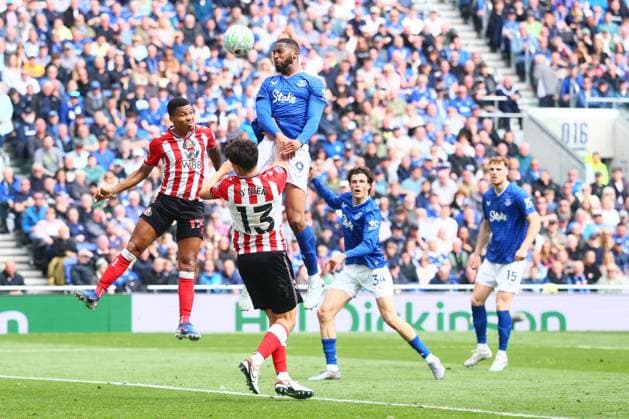 Beto of Everton heads wide Everton v Sunderland, Premier League, Football, Hill Dickinson Stadium, Liverpool, UK - 17 May 2026Liverpool Hill Dickinson Stadium United Kingdom EDITORIAL USE ONLY No use with unauthorised audio, video, data, fixture lists, club league logos or live services. Online in-match use limited to 120 images, no video emulation. No use in betting, games or single club league player publications. Copyright: xPaulxCurrie Shutterstockx 16877456ac
