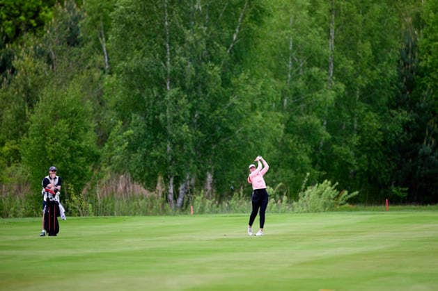GER, Winsen (Luhe), Amundi German Masters, Ladies European Tour (LET), (14.05.-17.05.2026), Green Eagle Golf Courses, Round 4, Leonie Harm (Deutschland), Siegerin des AMUNDI German Masters, Runde 4, Samstag 17.05.2026,Runde 4, Stimmungsbild, GER, Winsen (Luhe), Amundi German Masters, Ladies European Tour (LET), (14.05.-17.05.2026), Green Eagle Golf Courses, Copyright: xClaudiusxRauchx