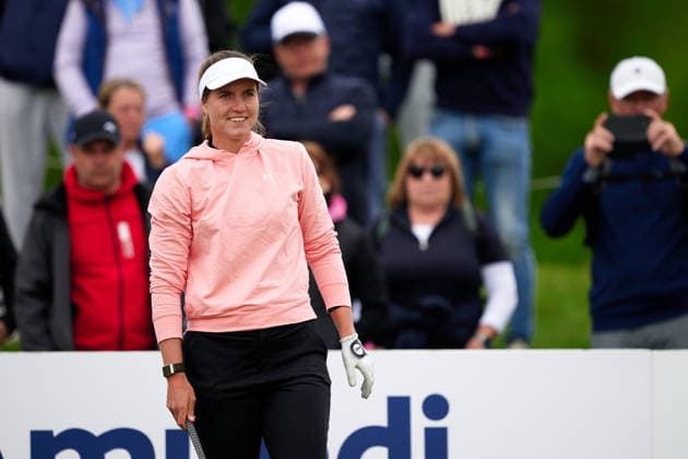 GER, Winsen (Luhe), Amundi German Masters, Ladies European Tour (LET), (14.05.-17.05.2026), Green Eagle Golf Courses, Round 4, Leonie Harm (Deutschland), Siegerin des AMUNDI German Masters, Runde 4, Samstag 17.05.2026,Runde 4, GER, Winsen (Luhe), Amundi German Masters, Ladies European Tour (LET), (14.05.-17.05.2026), Green Eagle Golf Courses, Copyright: xClaudiusxRauchx