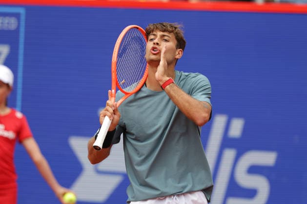 2026.05.19, xFSx, Bitpanda Open Hamburg ATP500, Achtelfinale, Herren-Tennistunier in Hamburg , Am Rothembaum in Hamburg , Flavio Cobolli (ITA) enttaeuscht, enttaeusch schauend, dissapointed, traurig, frustriert, frust, gefrustet Copyright: HMBxMedia FernandoxSoares