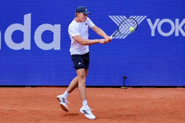 Justin Engel (Germany) kontrolliert den Ball, Bitpanda Hamburg Open, Bitpanda Hamburg Open, Rothenbaum am 19. May 2026 in Hamburg, Deutschland. (Foto von Marco Steinbrenner DeFodi Images) Justin Engel (Germany) controls the ball, Bitpanda Hamburg Open, Bitpanda Hamburg Open, Rothenbaum, May 19, 2026 in Hamburg, Germany. (Photo by Marco Steinbrenner DeFodi Images) -